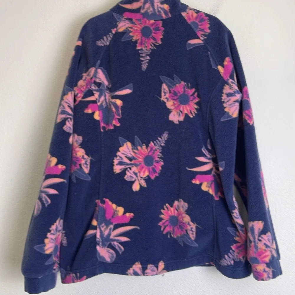Columbia Castle Dale floral full zip fleece XL